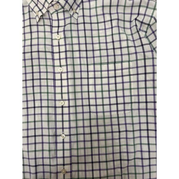 Vineyard Vines Men’s Long Sleeve Button Up Murray Shirt XL Purple Green Striped - Picture 3 of 6